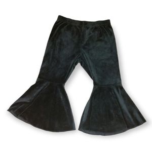 Black Suede bell bottoms